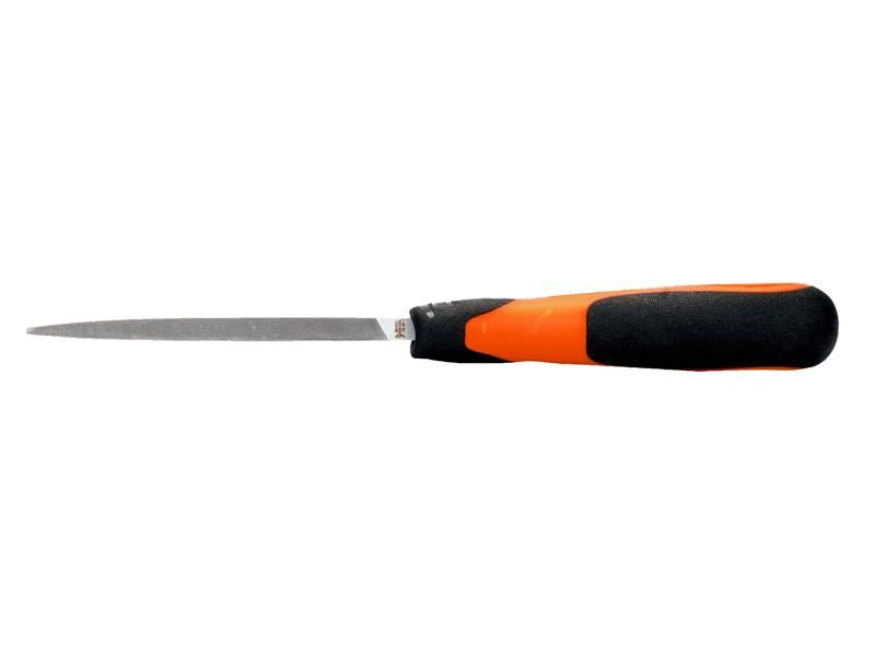 Bahco 1-170-08-2-2 Handled Three-Square Second Cut File 1-170-08-2-2 200mm (8in)