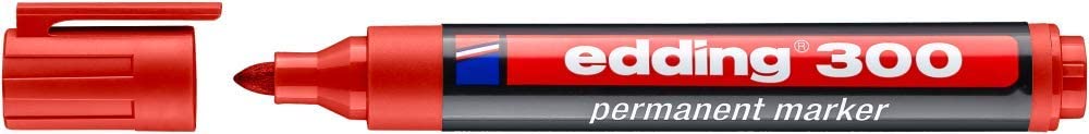 EDDING 300 Permanent Marker Pen - ALL COLOURS - Round Tip 1.5-3 mm
