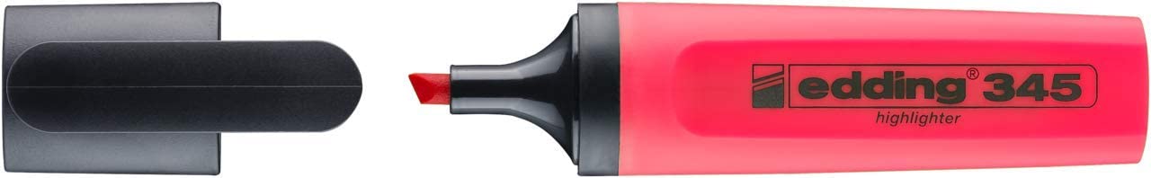 Edding e-345 Red Highlighter Marker Pen Rounded Tips 2 to 3 mm