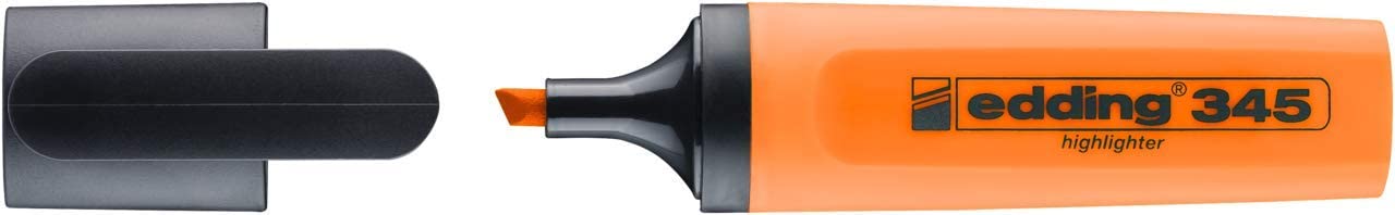 Edding e-345 Orange Highlighter Marker Pen Rounded Tips 2 to 3 mm