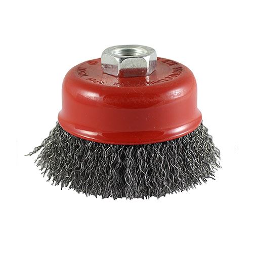 TIMCO Drill Crimp Wire Cup Brush 75mm Pack 1