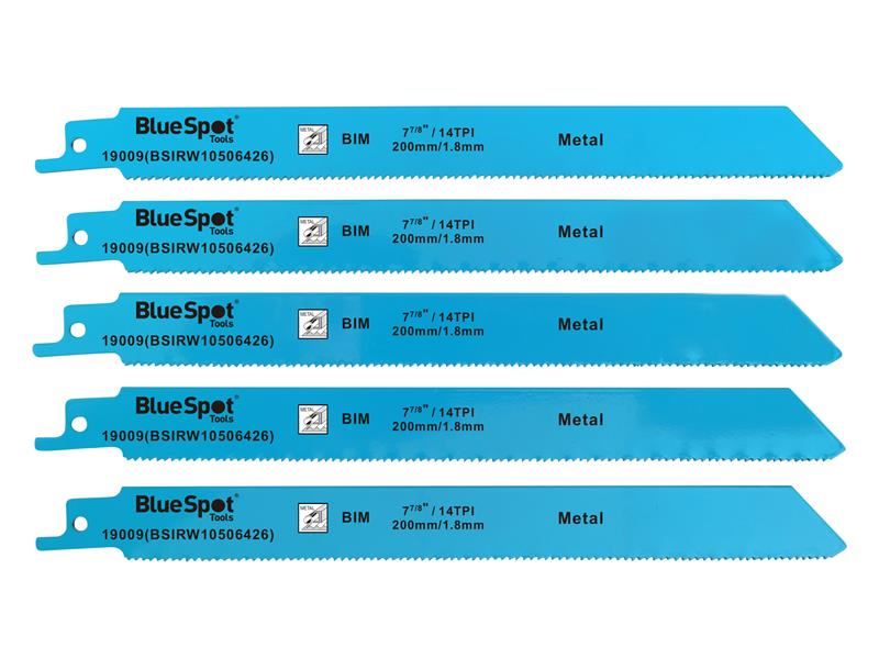 B/S Bi-Metal Reciprocating Saw Blade 240mm x 5 TPI Pack of 5