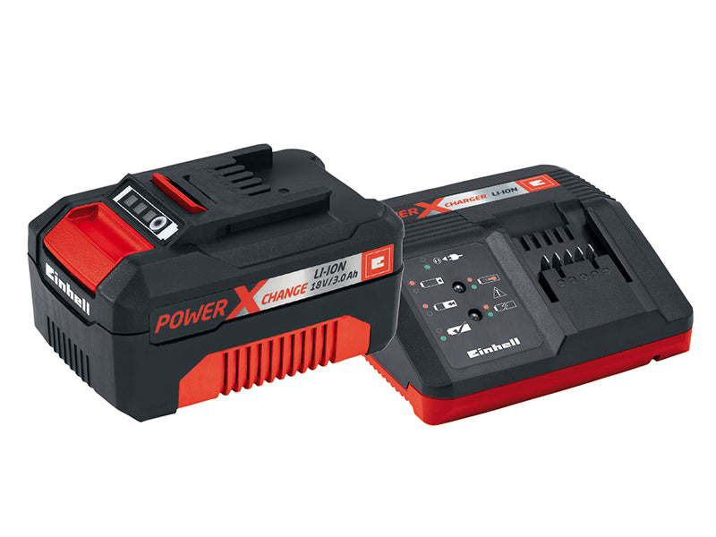 Einhell 4512041 Power X-Change Battery & Charger Starter Kit 18V 1 x 3.0Ah Li-ion