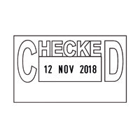Colop Printer 38 Date Stamp Checked