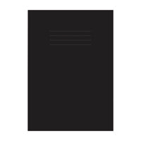 Educ A4 Stretch Book Black 2x25 Pk50