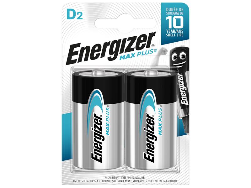 Energizer� S13462 MAX PLUS� D Alkaline Batteries (Pack 2)