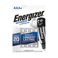 Energizer Ultimate AAA Battery Pk4