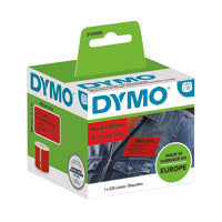 Dymo LW Ship Label 54x101 Red Pk 220