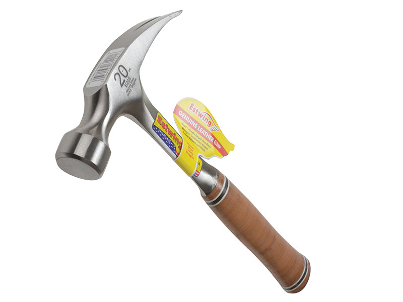 Estwing E20S E20S Straight Claw Hammer - Leather Grip 560g (20oz)
