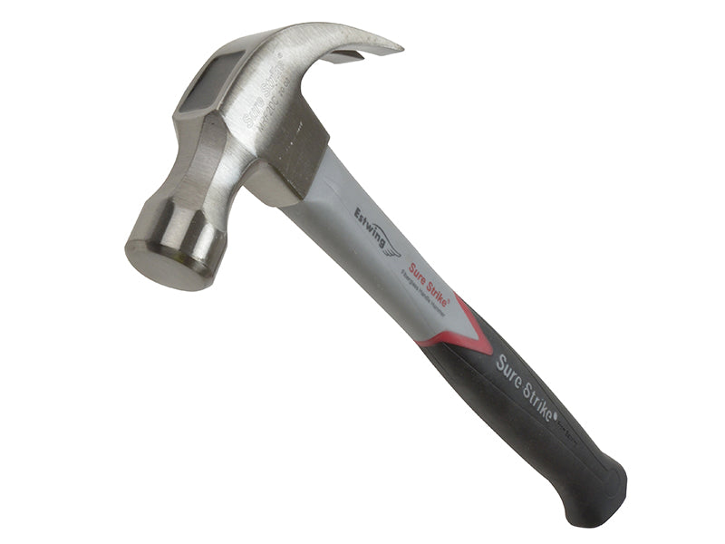 Estwing EMRF20C EMRF20C Surestrike Curved Claw Hammer Fibreglass Shaft 560g (20oz)