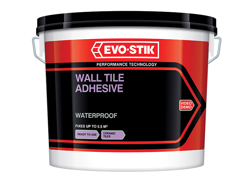 EVO-STIK 30812631 Waterproof Wall Tile Adhesive 2.5 litre