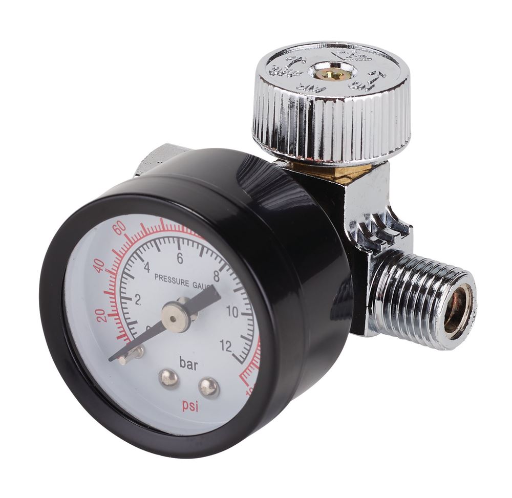 Draper ON-GUN AIR REGULATOR & GAUGE 28379 1/4" BSP On-Gun Air Regulator and Gauges