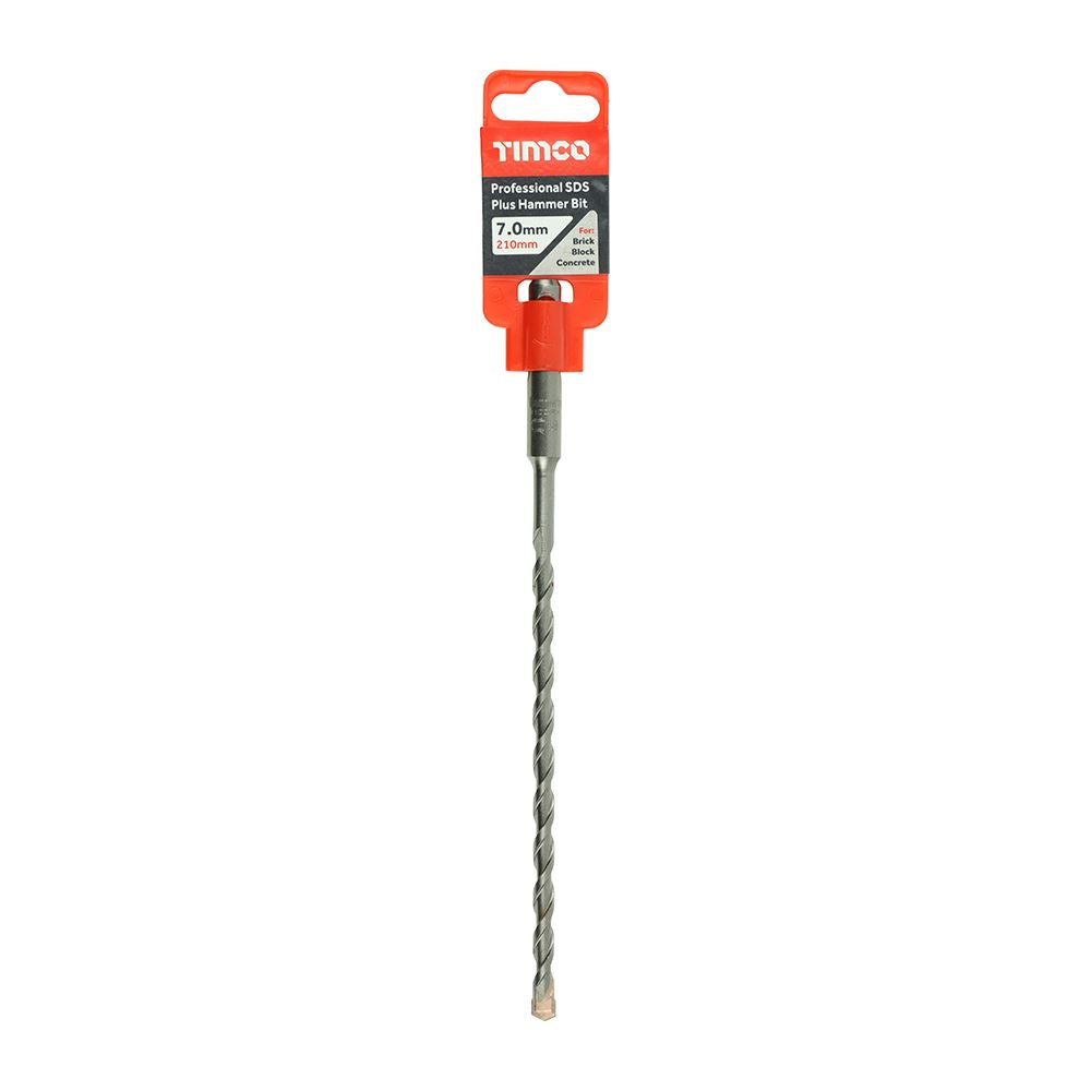 TIMCO Pro SDS Plus Hammer Bits (PGM) 7.0 x 210 Pack 1