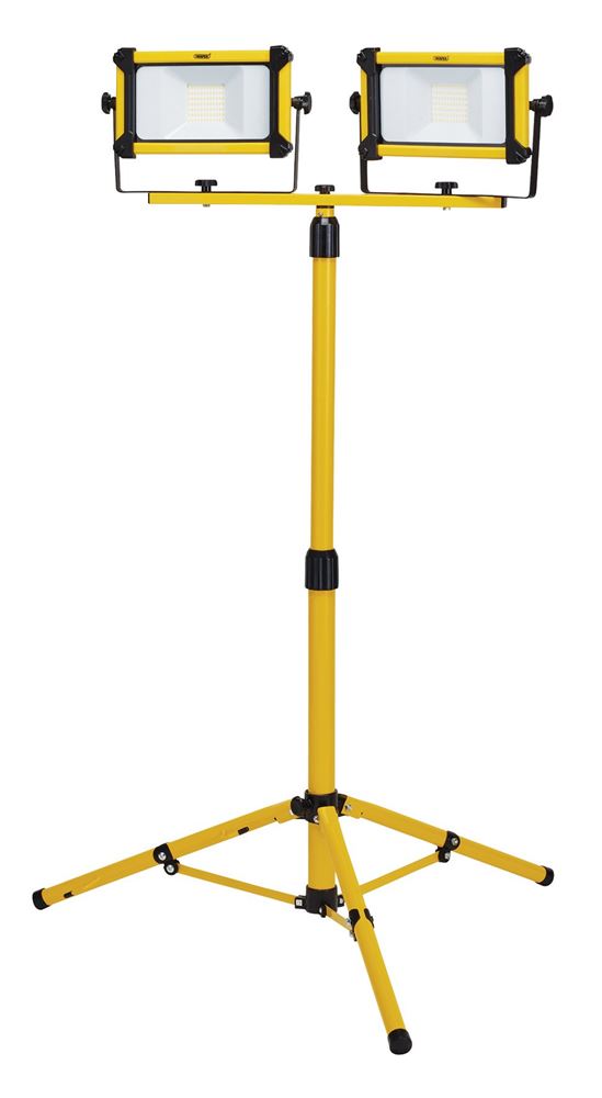 Draper 2X20W 4400LM TRIPOD SITELIGHT 03201 SMD LED Tripod Site Light, 2 x 20W, 4400 Lumens