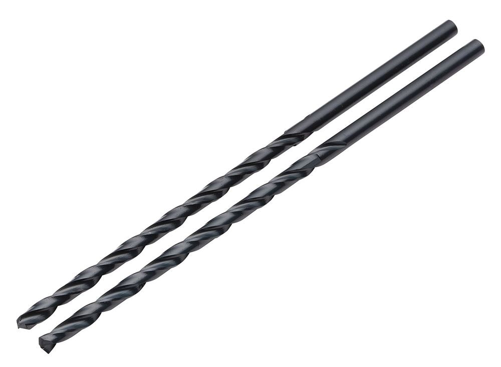 Draper HSS LONG DRILL BIT 3.5X100MMX2 08787 Black HSS Long Drill Bits