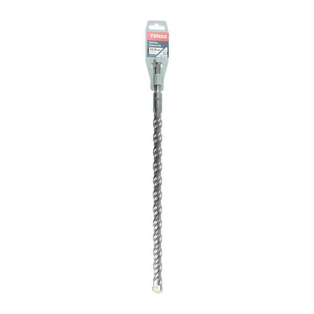TIMCO SDS Plus Hammer Bit 22.0 x 450 Pack 1