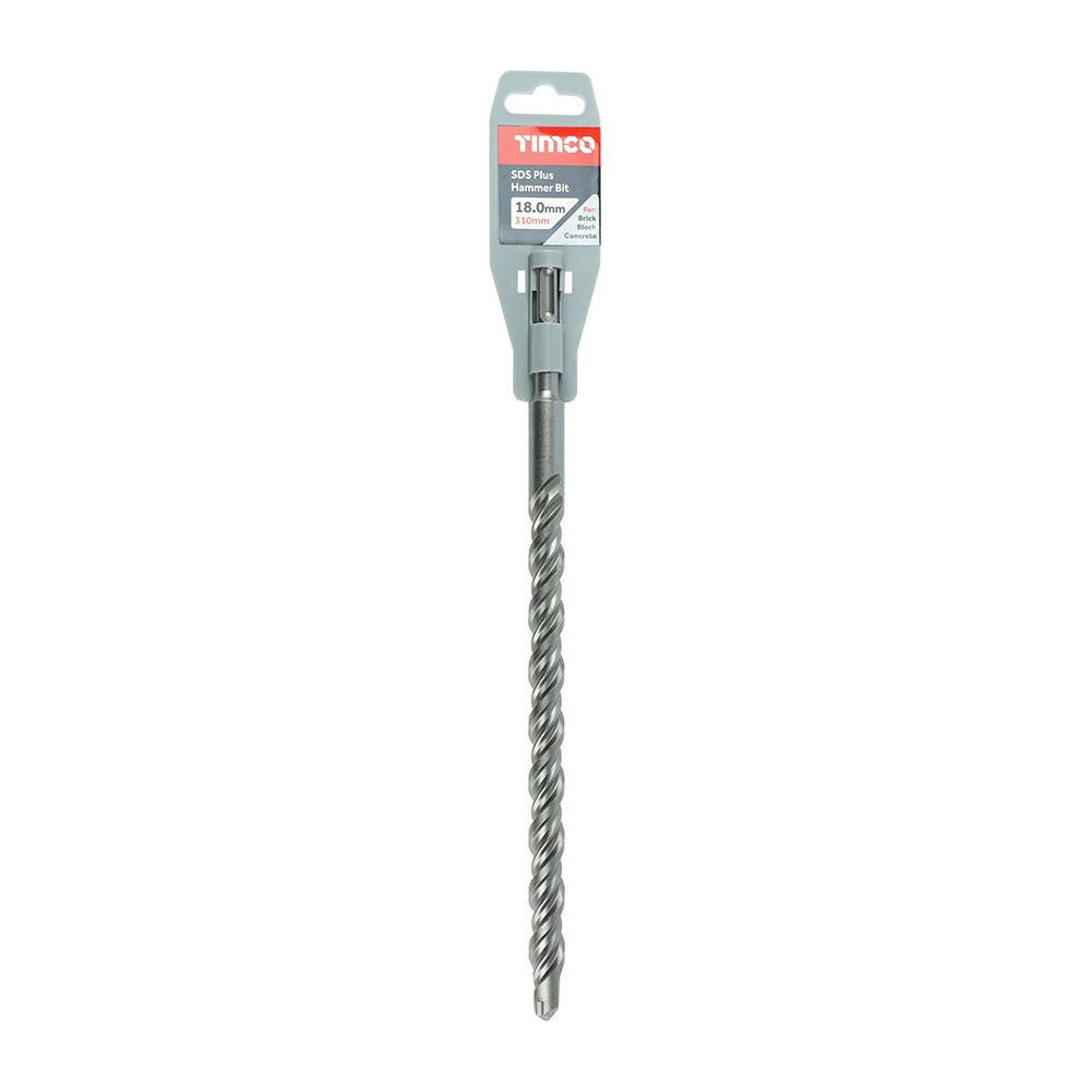 TIMCO SDS Plus Hammer Bit 18.0 x 310 Pack 1