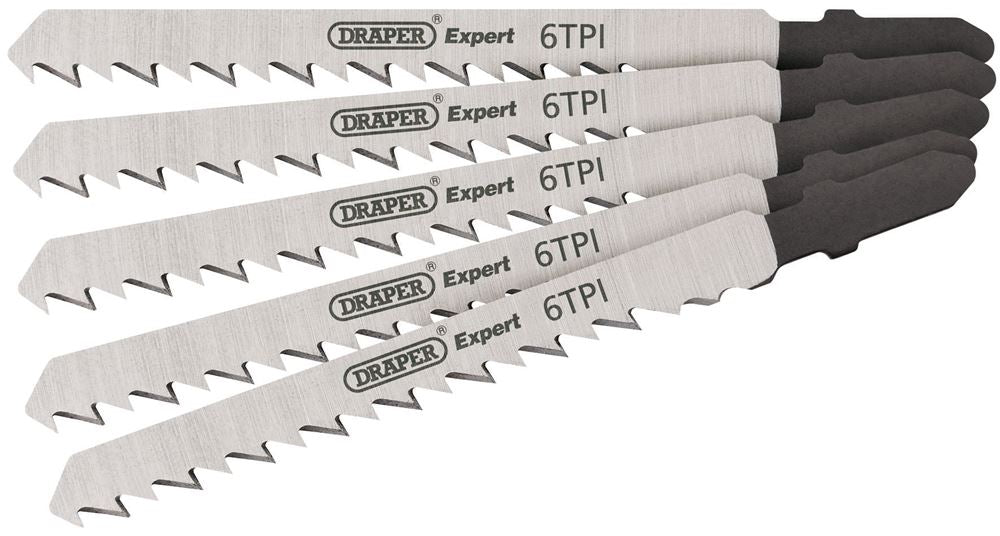 DRAPER 81719 - DT101D 100mm Jigsaw Blade Set (5 Piece)