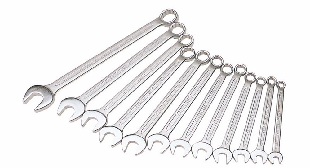 Draper 8-22MM COMBI-SPANNER SET 03090 Long Metric Combination Spanner Set (12 Piece)