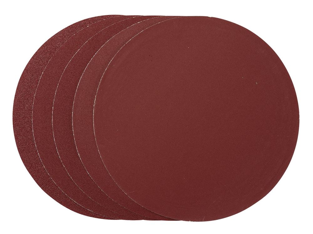 63784 Draper Sanding Discs, 305mm, PSA, Assorted Grit, (Pack of 5) SDPSA305 Aluminium oxide Professional Trade DIY Workshop Garage Use