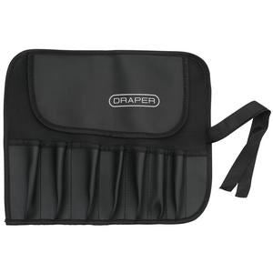 72976 Draper 8 Division PVC Tool Roll TR8A Tool Rolls Professional Trade DIY Workshop Garage Use