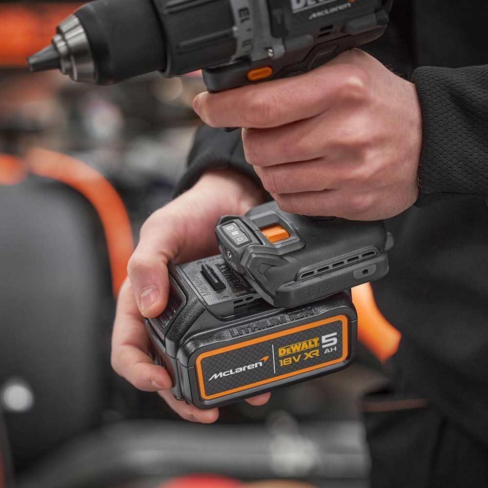 DeWalt McLaren XR Brushless Combi Drill 18V 2x5Ah Li-ion Kit F1 Edition