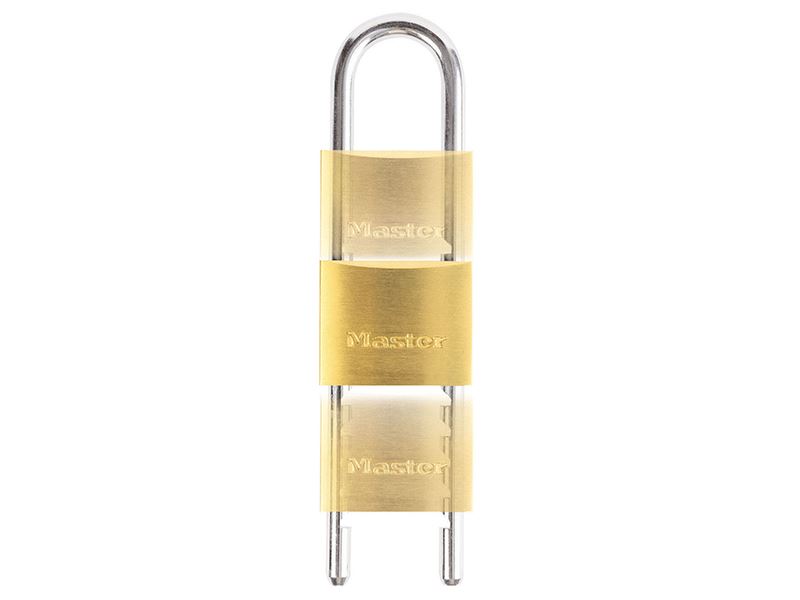 MasterLock 1950EURD Solid Brass 50mm Padlock with Adjustable Shackle