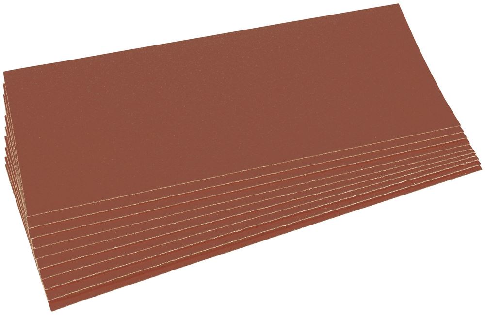 Draper SANDING SHEET (10) 115X280 G80 59106 Aluminium Oxide Sanding Sheets (115 x 280mm)