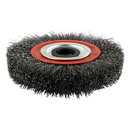 TIMCO Crimp Wire Wheel Brush 200mm Red Pack 1