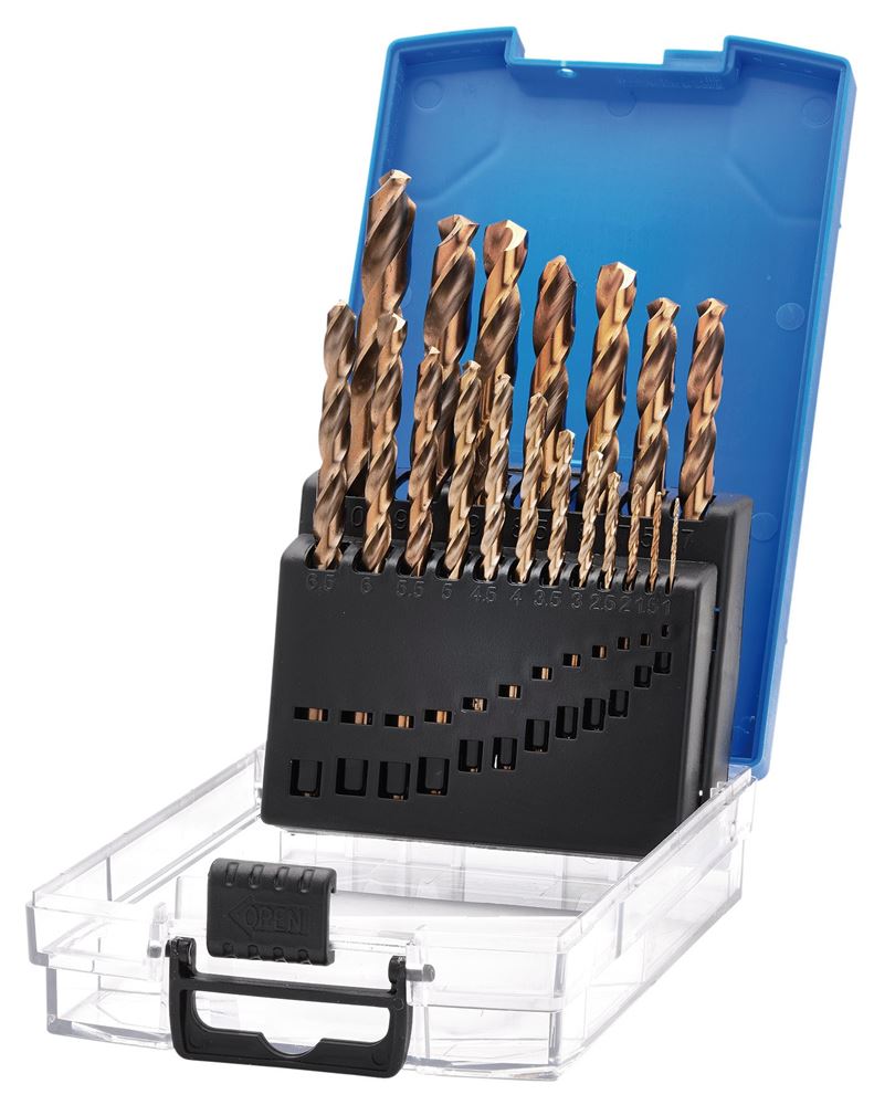 Draper COBALT DRLL BIT SET - 19PCS 08964 HSSE M35 Cobalt Drill Bit Set (19 Piece)