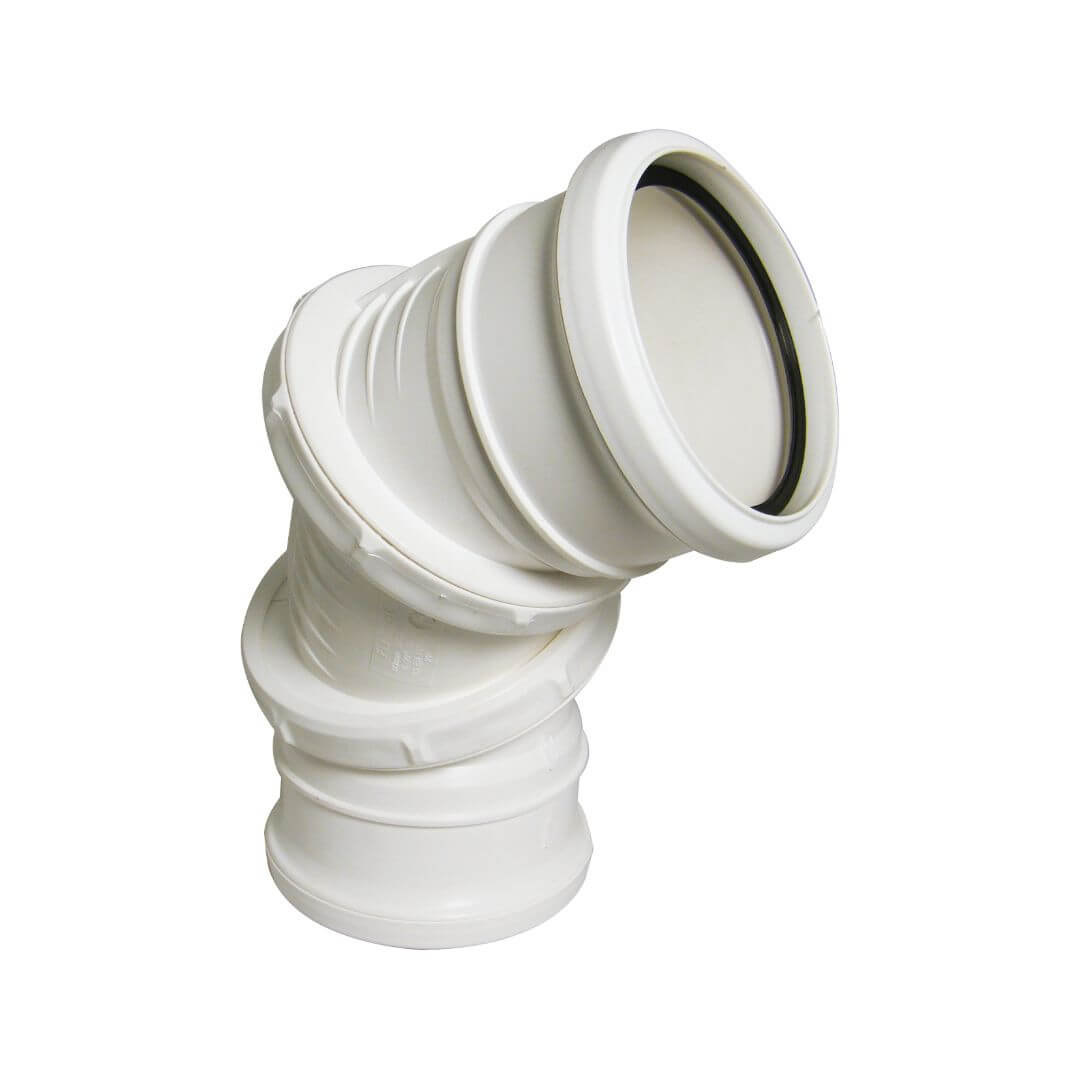 FLOPLAST RING-SEAL ADJ BEND 0-90 DEG;4" SOIL/110MM WT