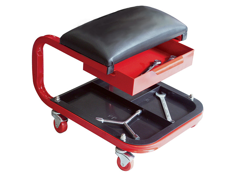 Faithfull TR6301 Seat On Wheels C/W Tray & Drawer