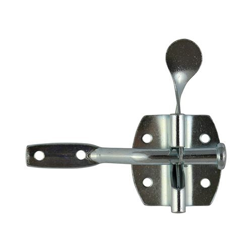 TIMCO Automatic Gate Latch Zinc 2" Silver Pack 1