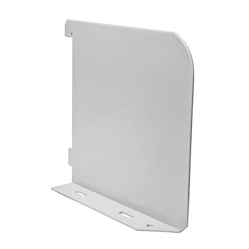 TIMCO Twin Slot Shelf End White 150mm White Pack 1