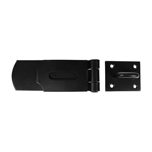 TIMCO Heavy Swivel Hasp-Staple BLK 8" Black Pack 1