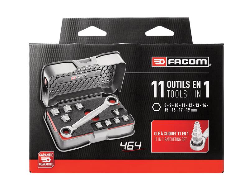 Facom 464.J1APB 11-in-1 Ratcheting Wrench