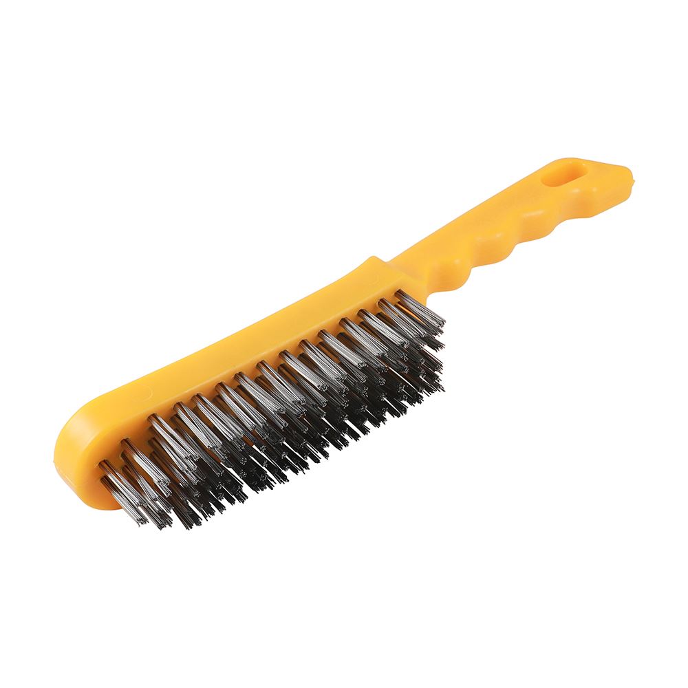 TIMCO Plastic Handle Wire Brush 6 Rows Pack 1