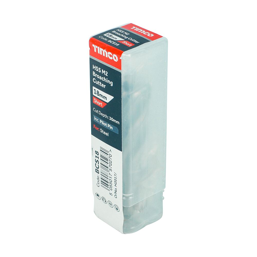 TIMCO Broaching Cutter HSS M2 Short 18 x 30 Pack 1