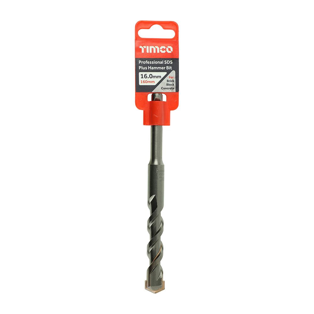 TIMCO Pro SDS Plus Hammer Bits (PGM) 16.0 x 160 Pack 1