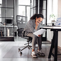 Floortex Cleartex Chr Mat Carp Clr