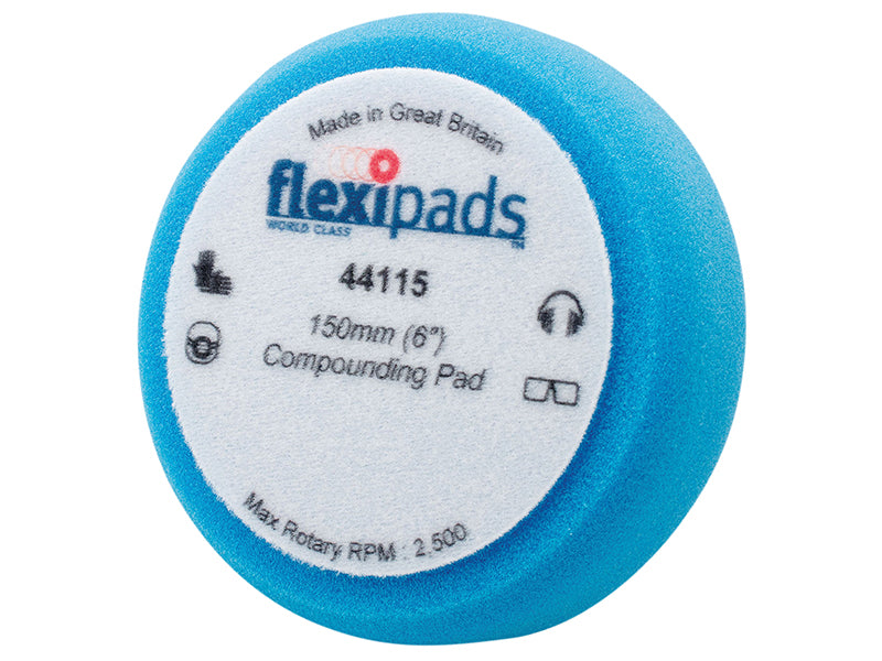 FlexipadsWorldClass 44115 Blue Compounding / Polishing Foam 150 x 50mm GRIP�