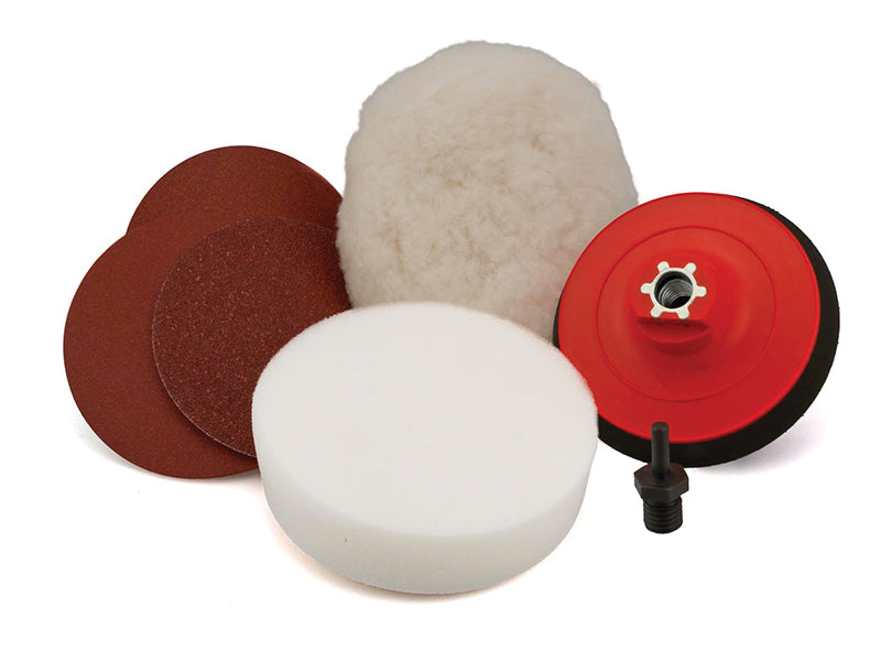 FlexipadsWorldClass 88005 Sanding & Polishing Kit M14 & 6mm GRIP�