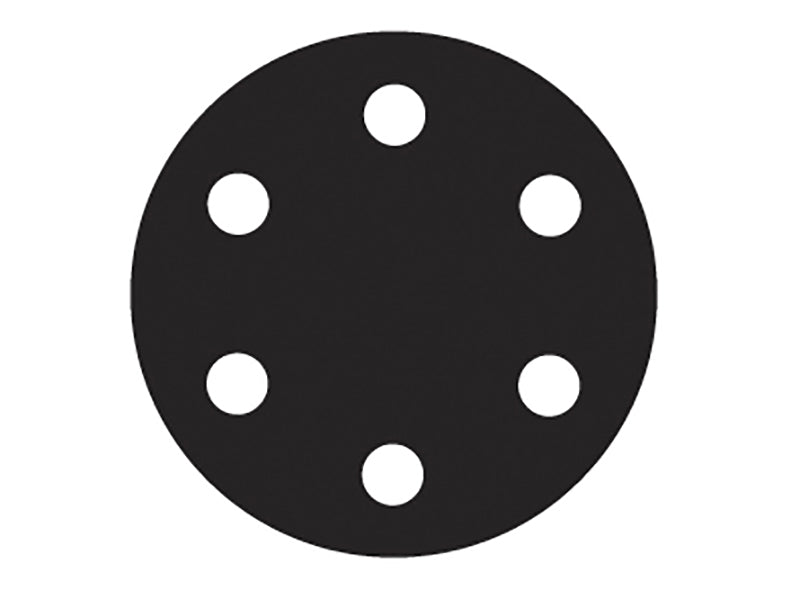 Flexovit 63642526396 Hook & Loop Sanding Disc 150mm Medium 80G (Pack 6)