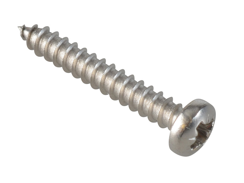 ForgeFix FPSTPP344SS Self-Tapping Screw Pozi Compatible Pan A2 SS 3/4in x 4 ForgePack 50