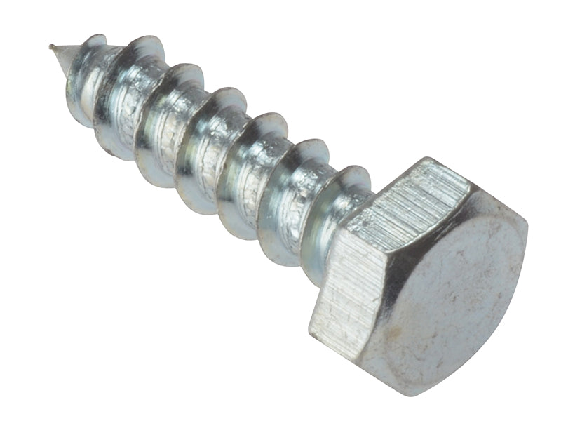ForgeFix 10CS680 Coach Screw Hexagon Head Single Thread ZP M6 x 80mm Bag 10