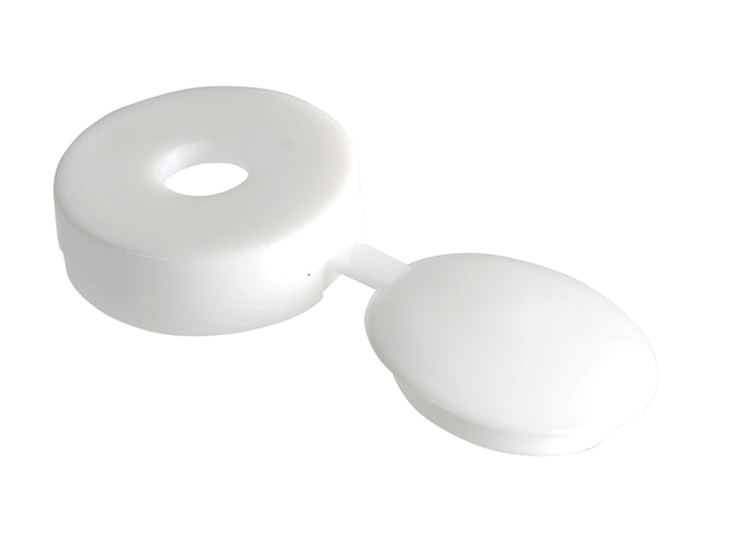 ForgeFix FPHCC0 Hinged Cover Caps White No.6-8 Forge Pack 20