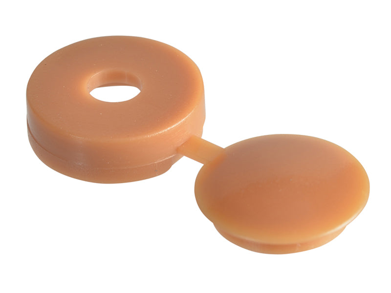 ForgeFix 100HCC4 Hinged Cover Cap Light Brown No.6-8 Bag 100