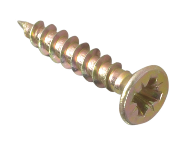 ForgeFix FPMPS3520Y Multi-Purpose Pozi Compatible Screw CSK ST ZYP 3.5 x 20mm Forge Pack 45