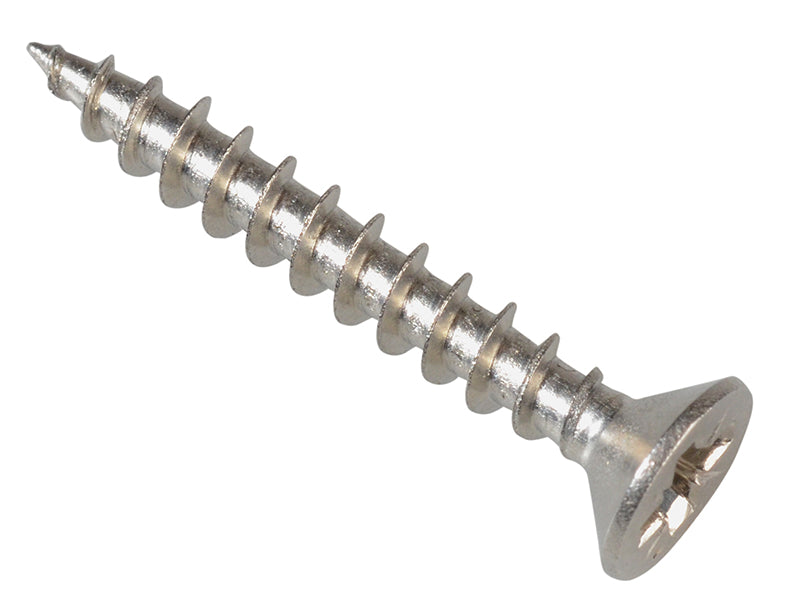 ForgeFix FPMPS3525SS Multi-Purpose Pozi Compatible Screw CSK ST S/Steel 3.5 x 25mm Forge Pack 40