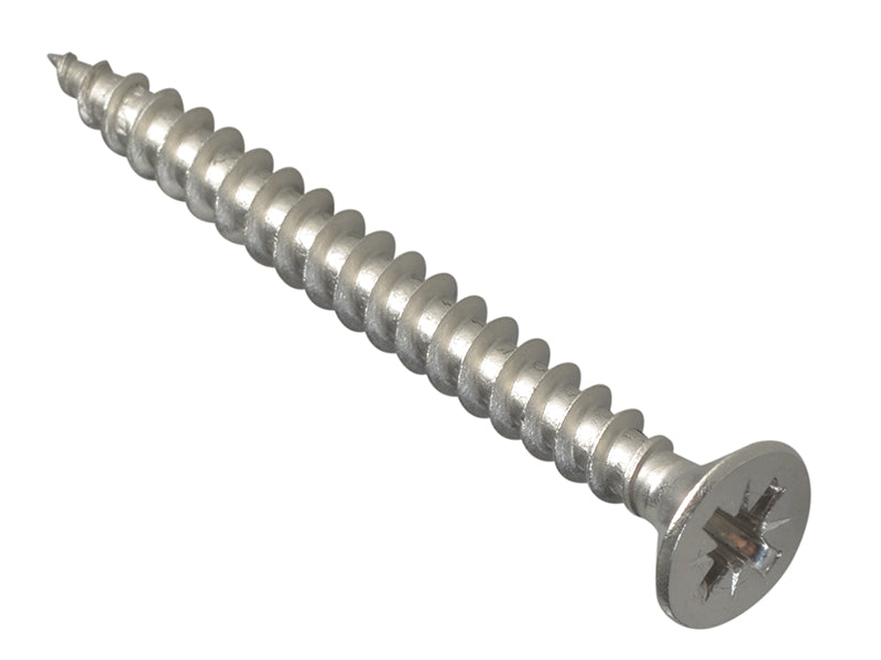 ForgeFix FPMPS550SS Multi-Purpose Pozi Compatible Screw CSK ST S/Steel 5.0 x 50mm Forge Pack 12